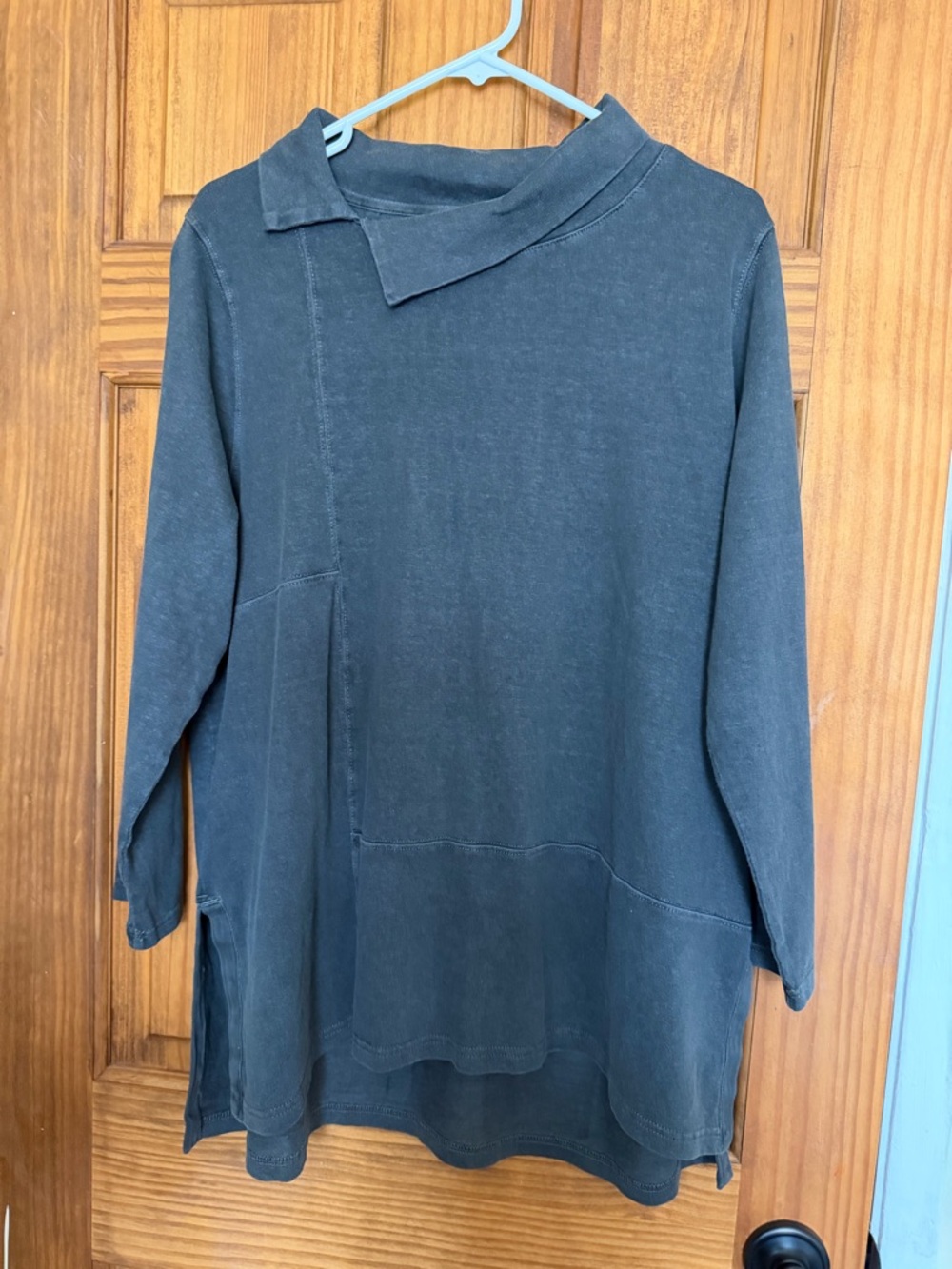 Poetry Soft Knit Pullover - Charcoal Gray